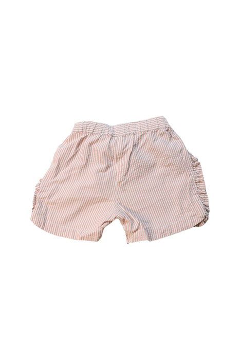 A Brown Shorts from Petit Bateau in size 2T for girl. (Back View)