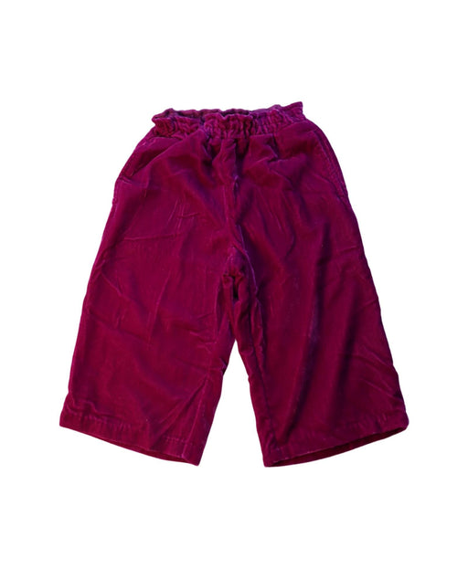 A Red Casual Pants from Petit Main in size 18-24M for girl. (Front View)
