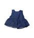 A Navy Sleeveless Tops from Petit Main in size 18-24M for girl. (Front View)