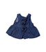 A Navy Sleeveless Tops from Petit Main in size 18-24M for girl. (Back View)