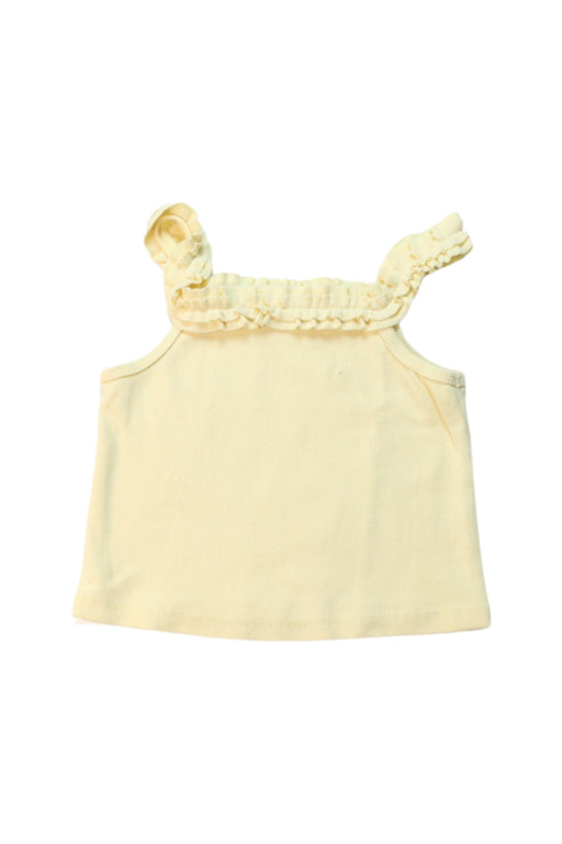 A Yellow Sleeveless Tops from Gingersnaps in size 12-18M for girl. (Front View)