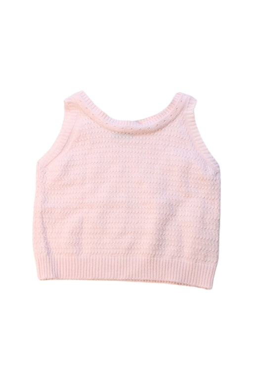 A Pink Sleeveless Tops from Aosta in size 2T for girl. (Front View)