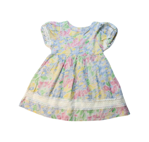 A Multicolour Short Sleeve Dresses from Aosta in size 3T for girl. (Front View)