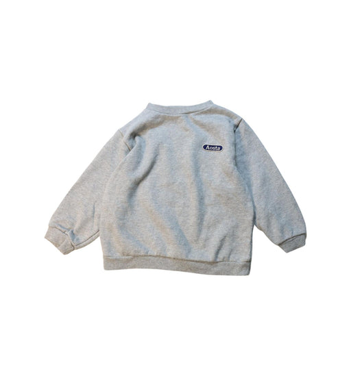 A Grey Crewneck Sweatshirts from Aosta in size 5T for neutral. (Front View)