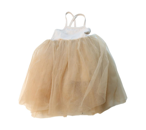 A Brown Sleeveless Dresses from Monbebe in size 12-18M for girl. (Front View)