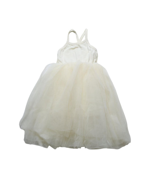 A White Sleeveless Dresses from Monbebe in size 12-18M for girl. (Front View)