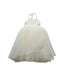 A White Sleeveless Dresses from Monbebe in size 12-18M for girl. (Back View)