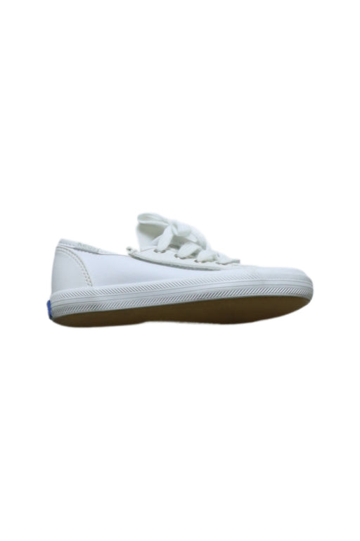A White Sneakers from Keds in size 3T for neutral. (Front View)
