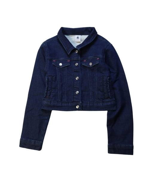 A Navy Lightweight Jackets from Petit Bateau in size O/S for girl. (Front View)