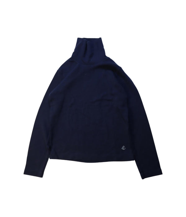 A Navy Long Sleeve Tops from Petit Bateau in size 8Y for neutral. (Front View)