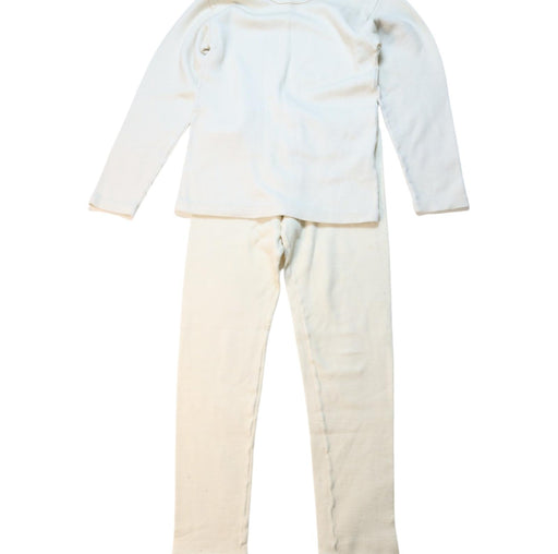 A White Pyjama Sets from Petit Bateau in size 10Y for neutral. (Front View)