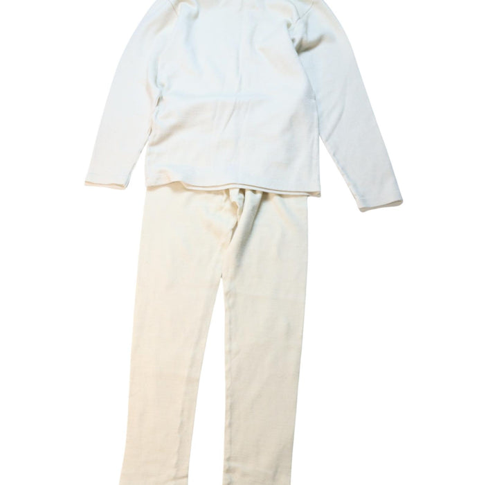 A White Pyjama Sets from Petit Bateau in size 10Y for neutral. (Back View)