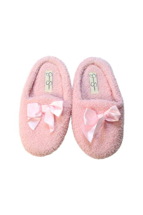 A Pink Slippers from Jessica Simpson in size 7Y for girl. (Back View)
