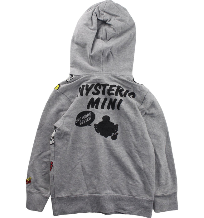 A Grey Hooded Sweatshirts from Hysteric Mini in size 5T for boy. (Back View)