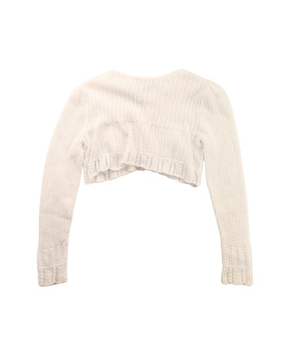 A White Cardigans from Polo Ralph Lauren in size 5T for girl. (Back View)