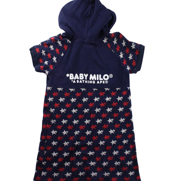 A Blue Sweater Dresses from BAPE KIDS in size 5T for girl. (Back View)
