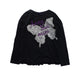 A Black Long Sleeve T Shirts from Anna Sui in size 7Y for girl. (Front View)