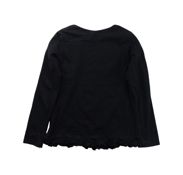 A Black Long Sleeve T Shirts from Anna Sui in size 7Y for girl. (Back View)