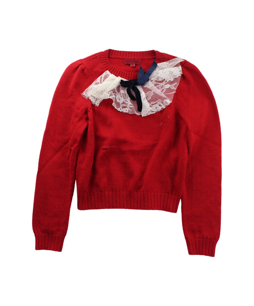A Red Knit Sweaters from Nicholas & Bears in size 8Y for girl. (Front View)