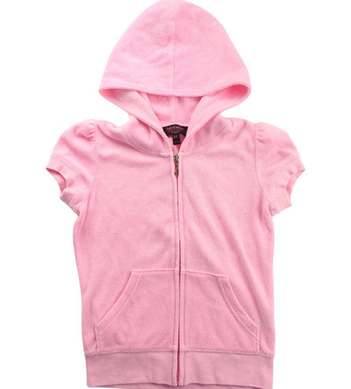 A Pink Short Sleeve Tops from Juicy Couture in size 6T for girl. (Front View)