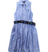 A Blue Sleeveless Dresses from Polo Ralph Lauren in size 7Y for girl. (Front View)