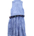 A Blue Sleeveless Dresses from Polo Ralph Lauren in size 7Y for girl. (Back View)