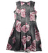 A Black Sleeveless Dresses from Monnalisa in size 6T for girl. (Back View)