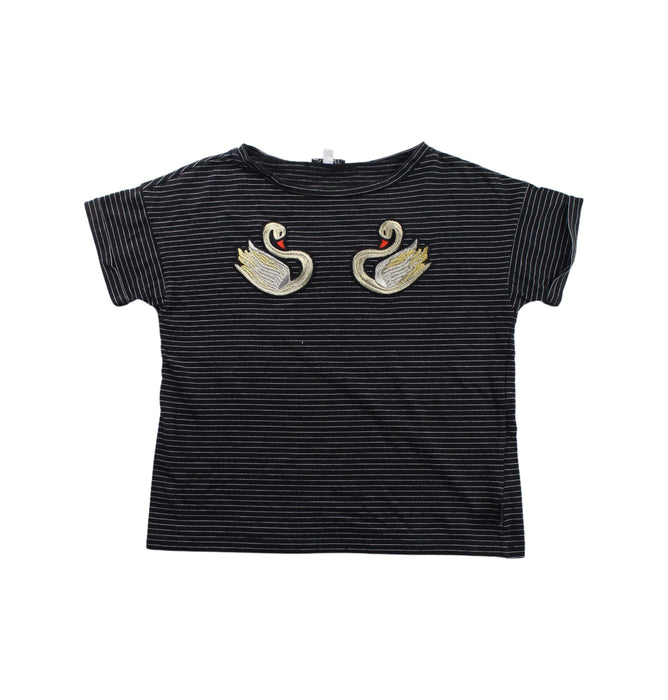A Black Short Sleeve T Shirts from Little Marc Jacobs in size 6T for girl. (Front View)