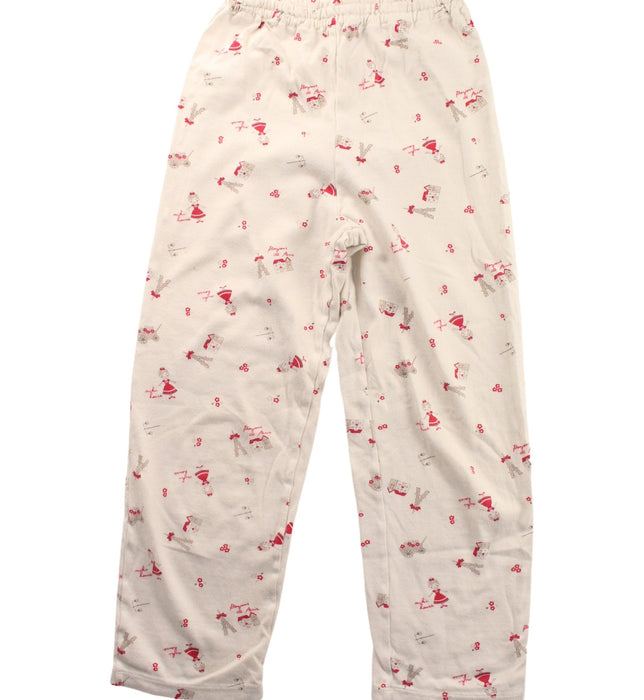 A White Pyjama Sets from Miki House in size 7Y for girl. (Back View)