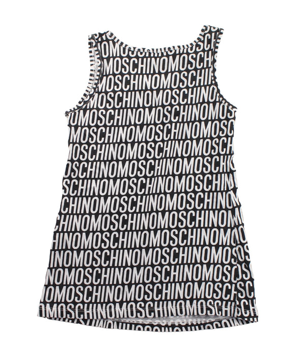 A Black Sleeveless Dresses from Moschino in size 8Y for girl. (Back View)