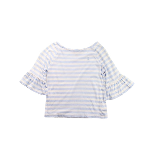 A Blue Long Sleeve Tops from Polo Ralph Lauren in size 6T for girl. (Front View)