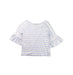 A Blue Long Sleeve Tops from Polo Ralph Lauren in size 6T for girl. (Front View)