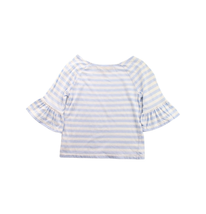 A Blue Long Sleeve Tops from Polo Ralph Lauren in size 6T for girl. (Back View)