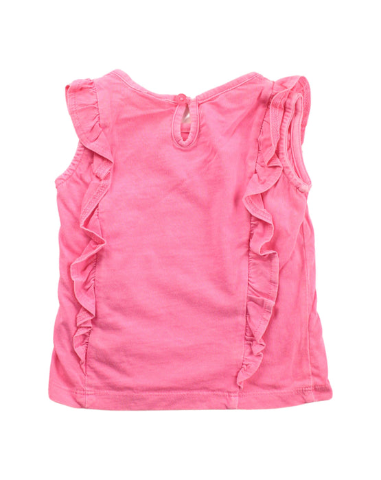 A Pink Sleeveless Tops from Seed in size 3-6M for girl. (Back View)