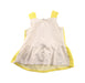 A White Sleeveless Dresses from Simonetta in size 6T for girl. (Back View)