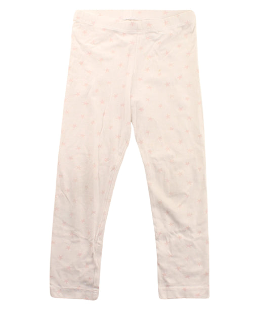 A White Leggings from Monoprix in size 4T for girl. (Front View)