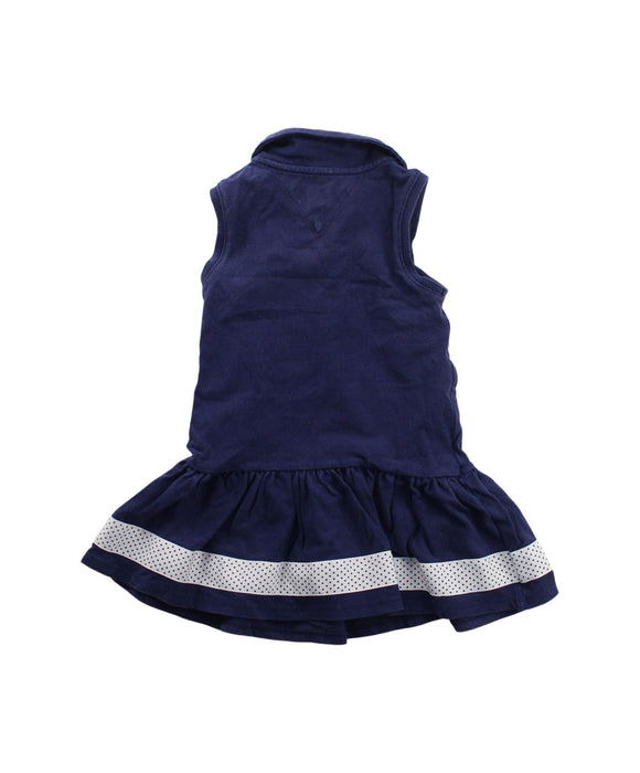 A Blue Sleeveless Dresses from Tommy Hilfiger in size 2T for girl. (Back View)