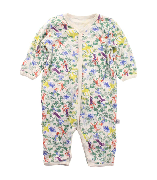 A Green Long Sleeve Jumpsuits from Petit Bateau in size 3-6M for girl. (Front View)