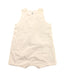 A White Sleeveless Rompers from Petit Bateau in size 6-12M for boy. (Front View)