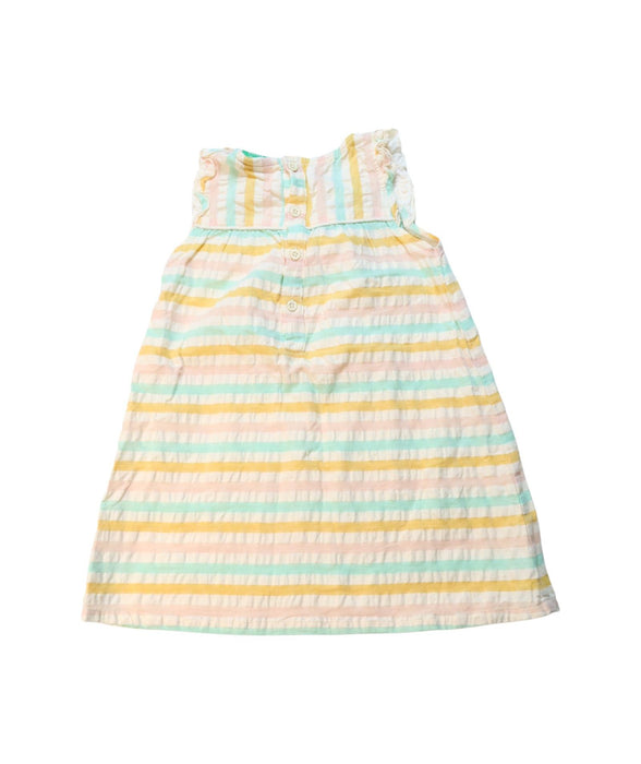 A Multicolour Sleeveless Dresses from Little Green Radicals in size 2T for girl. (Back View)