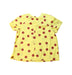 A Yellow Short Sleeve Tops from Bonpoint in size 4T for girl. (Back View)
