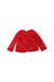A Red Cardigans from Petit Bateau in size 12-18M for girl. (Front View)