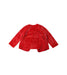 A Red Cardigans from Petit Bateau in size 12-18M for girl. (Back View)