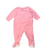 A Pink Onesies from Petit Bateau in size 3-6M for girl. (Front View)