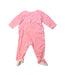 A Pink Onesies from Petit Bateau in size 3-6M for girl. (Back View)