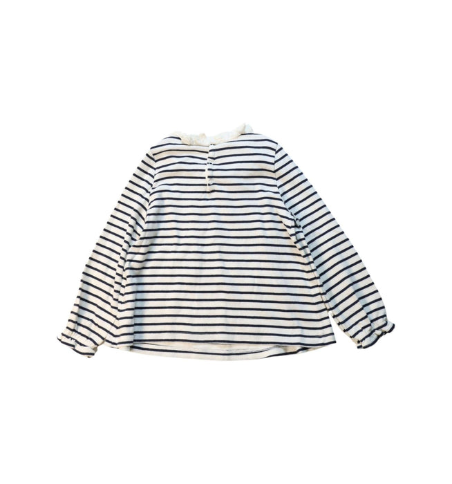 A Black Long Sleeve Tops from Petit Bateau in size 3T for girl. (Back View)