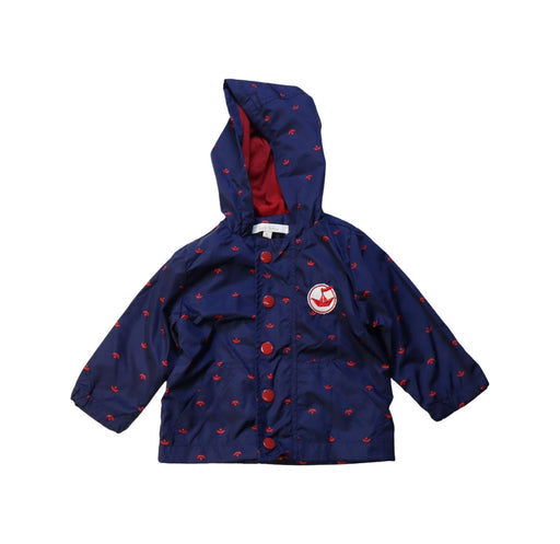 A Blue Lightweight Jackets from Babidu in size 3-6M for neutral. (Front View)