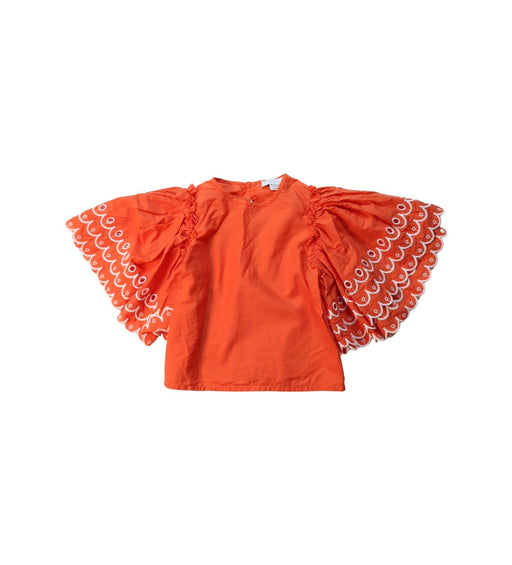 A Orange Short Sleeve Tops from Stella McCartney in size 4T for girl. (Front View)
