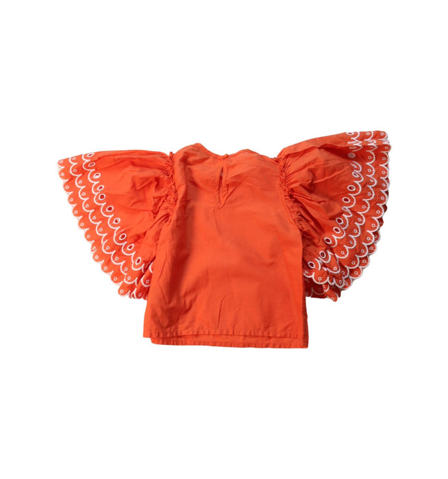 A Orange Short Sleeve Tops from Stella McCartney in size 4T for girl. (Back View)