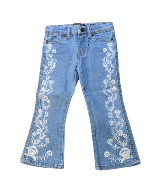A Blue Jeans from Lucky Brand in size 2T for girl. (Front View)